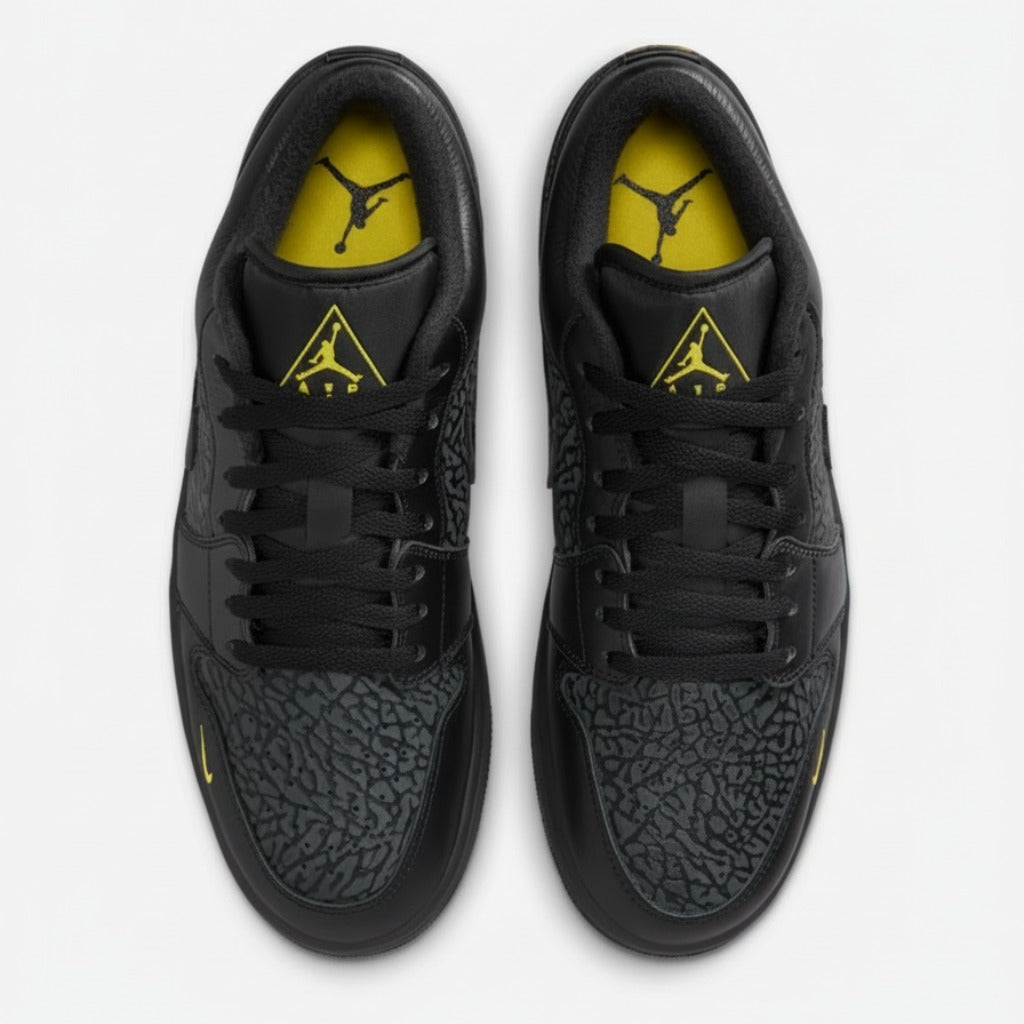 Men's Air Jordan 1 Low SE "Black Anthracite Tour Yellow"