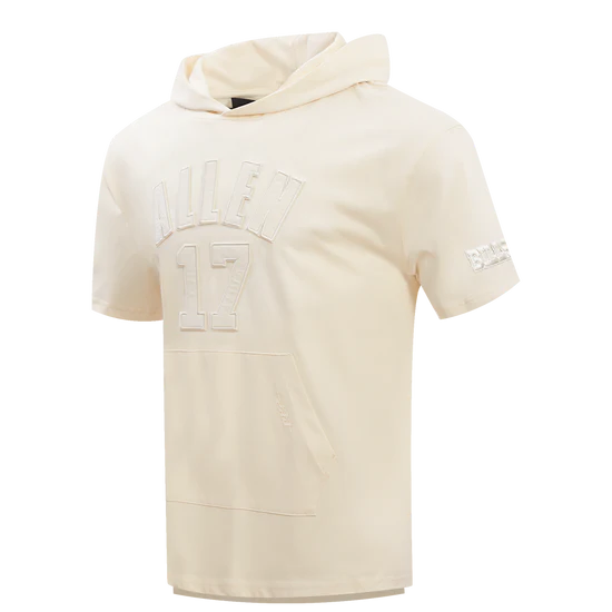 Men's Pro Standard NFL Buffalo Bills Josh Allen #17 Neutral Men's Short Sleeve Pullover Hoodie