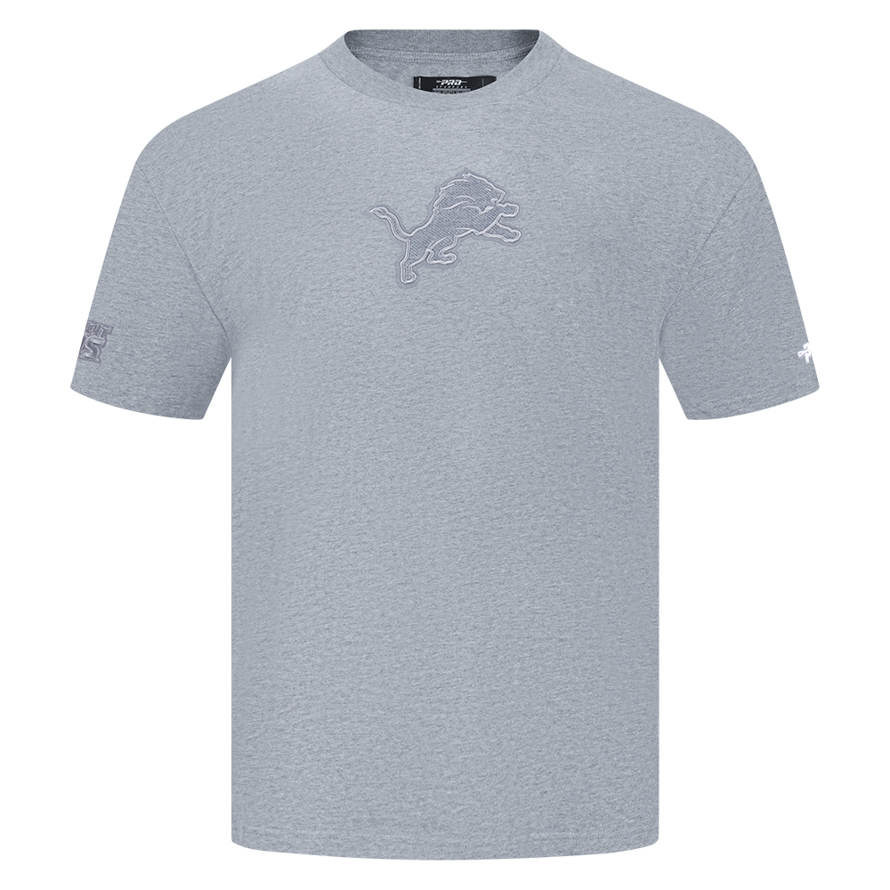 Men's Pro Standard NFL Detroit Lions Reverse French Terry Cotton Jersey Drop Shoulder Tee