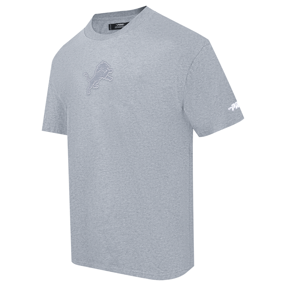 Men's Pro Standard NFL Detroit Lions Reverse French Terry Cotton Jersey Drop Shoulder Tee