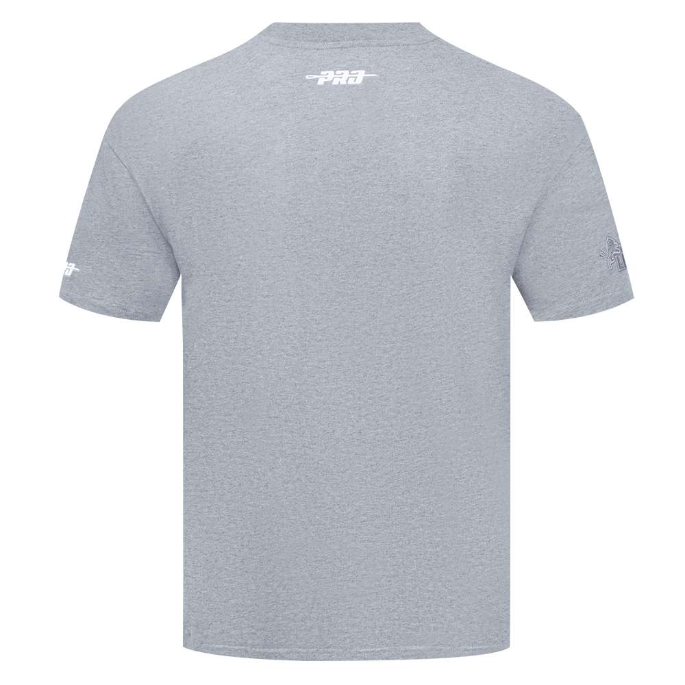 Men's Pro Standard NFL Detroit Lions Reverse French Terry Cotton Jersey Drop Shoulder Tee