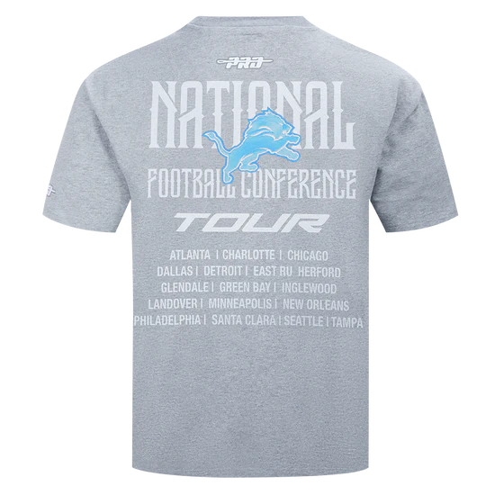 Men's Pro Standard NFL Detroit Lions City Tour 2.0 Drop Shoulder Tee