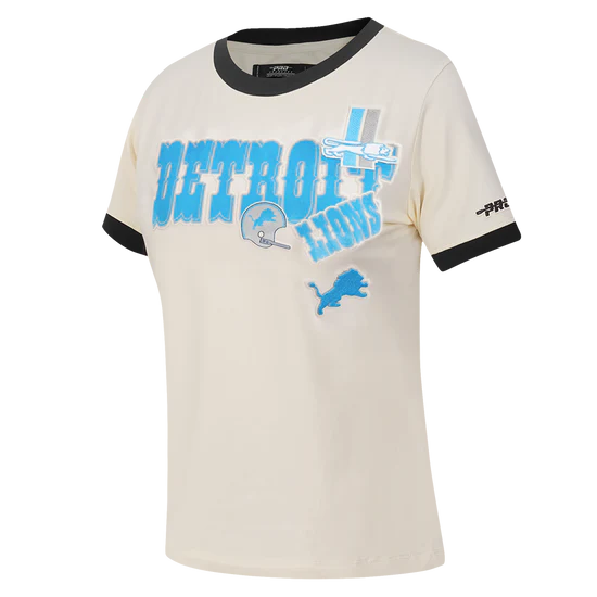 Women's Pro Standard NFL Detroit Lions Retro Cascade Ringer Tee