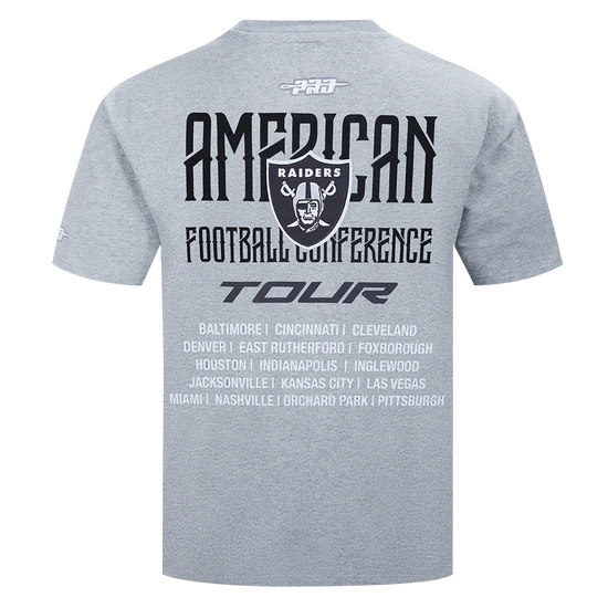 Men's Pro Standard NFL Las Vegas Raiders City Tour 2.0 Drop Shoulder Tee