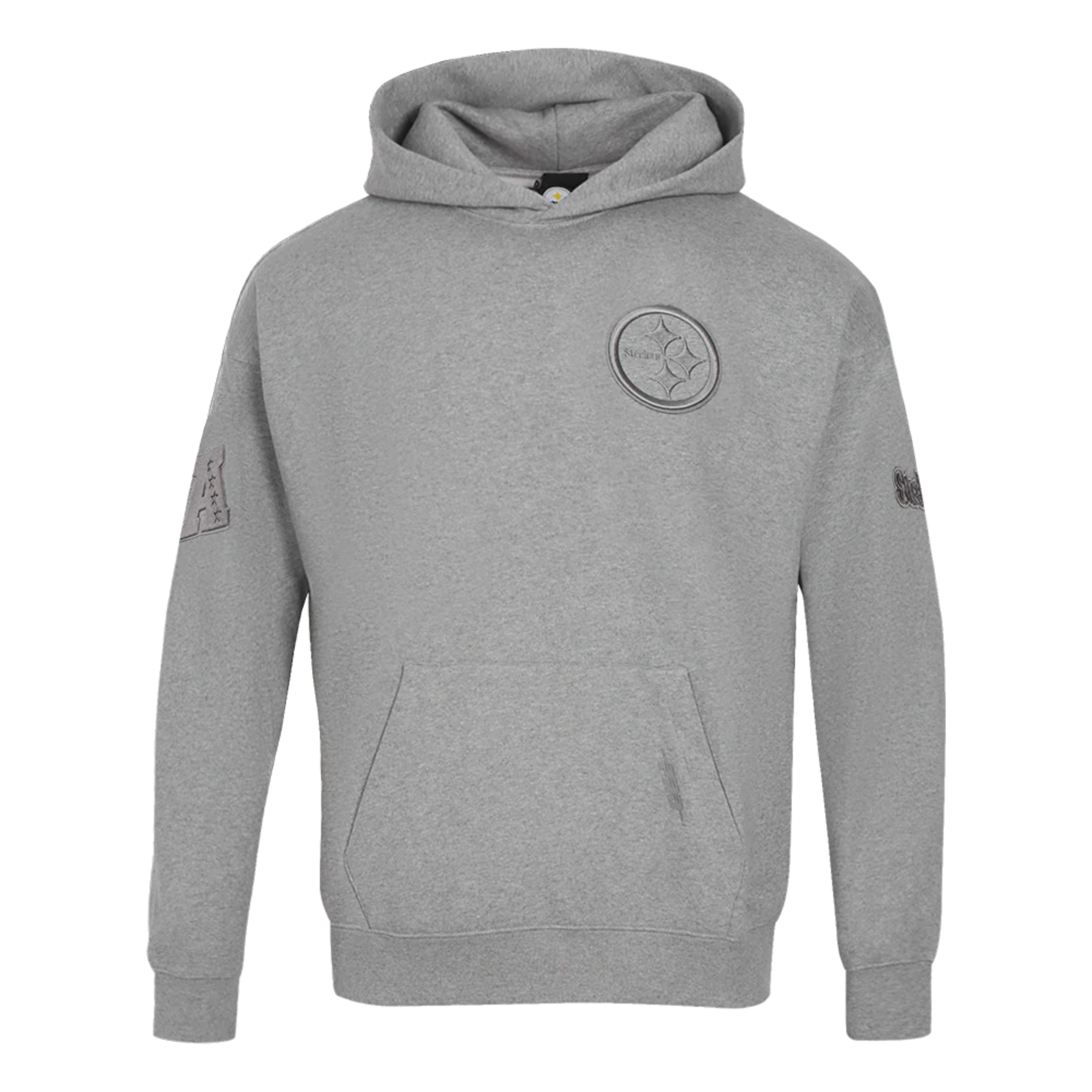 Men's Pro Standard Pittsburg Steelers Neutral Drop Shoulder PO Hoodie "Dark Heather Grey"