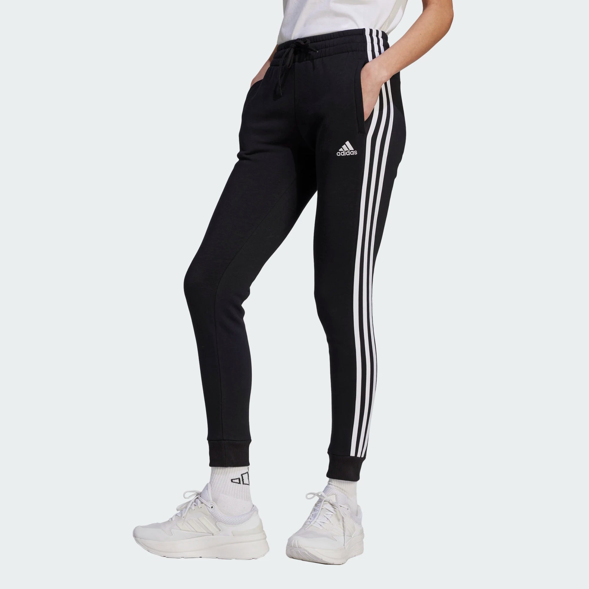 Women's Adidas Essentials 3-Stripes Fleece Pants
