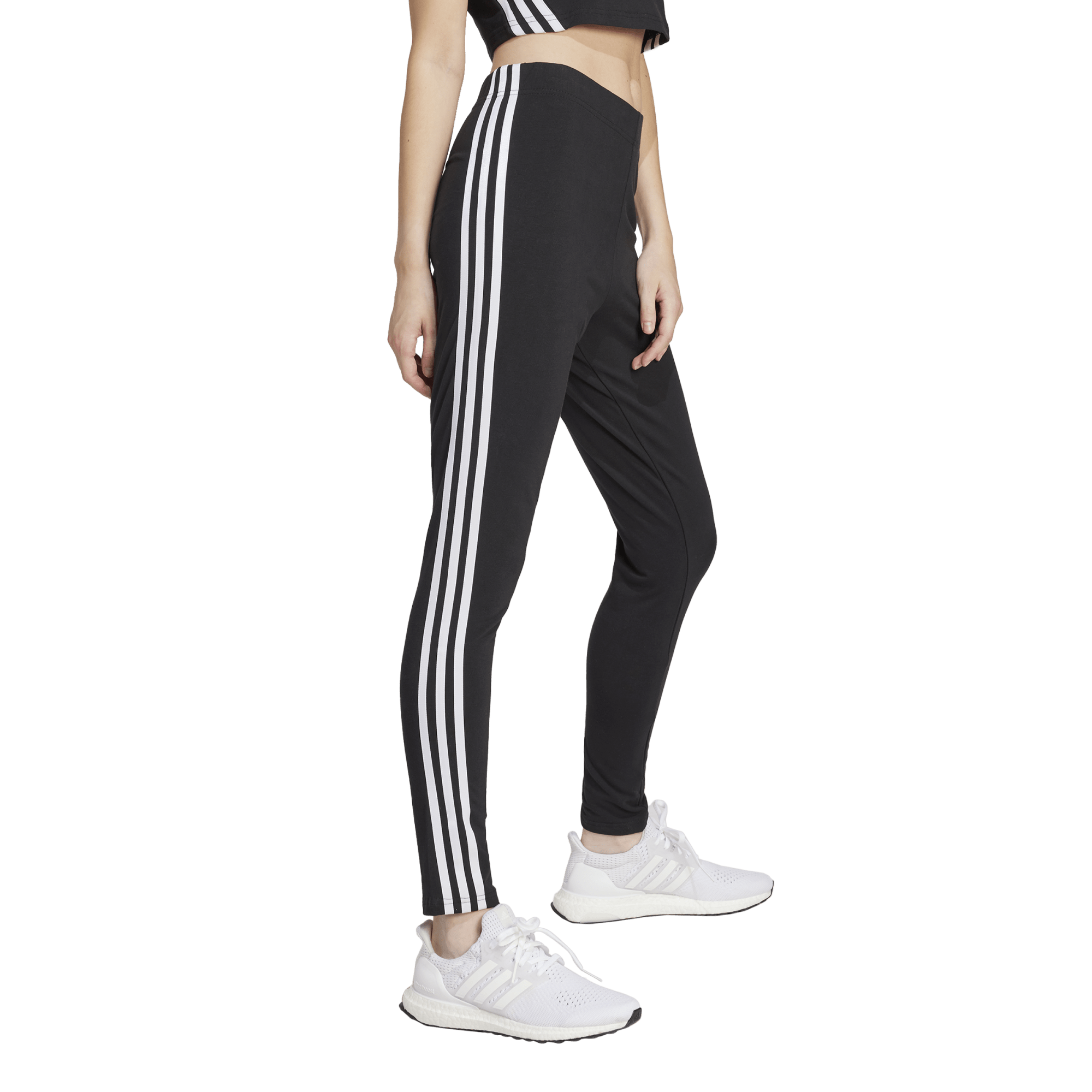 Women's Adidas Future Iconic 3-Stripes Leggings (Black)