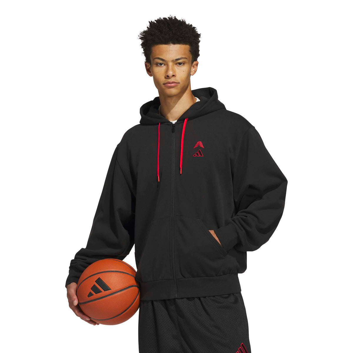 Men's Adidas Anthony Edwards Foundation Full Zip Hoodie