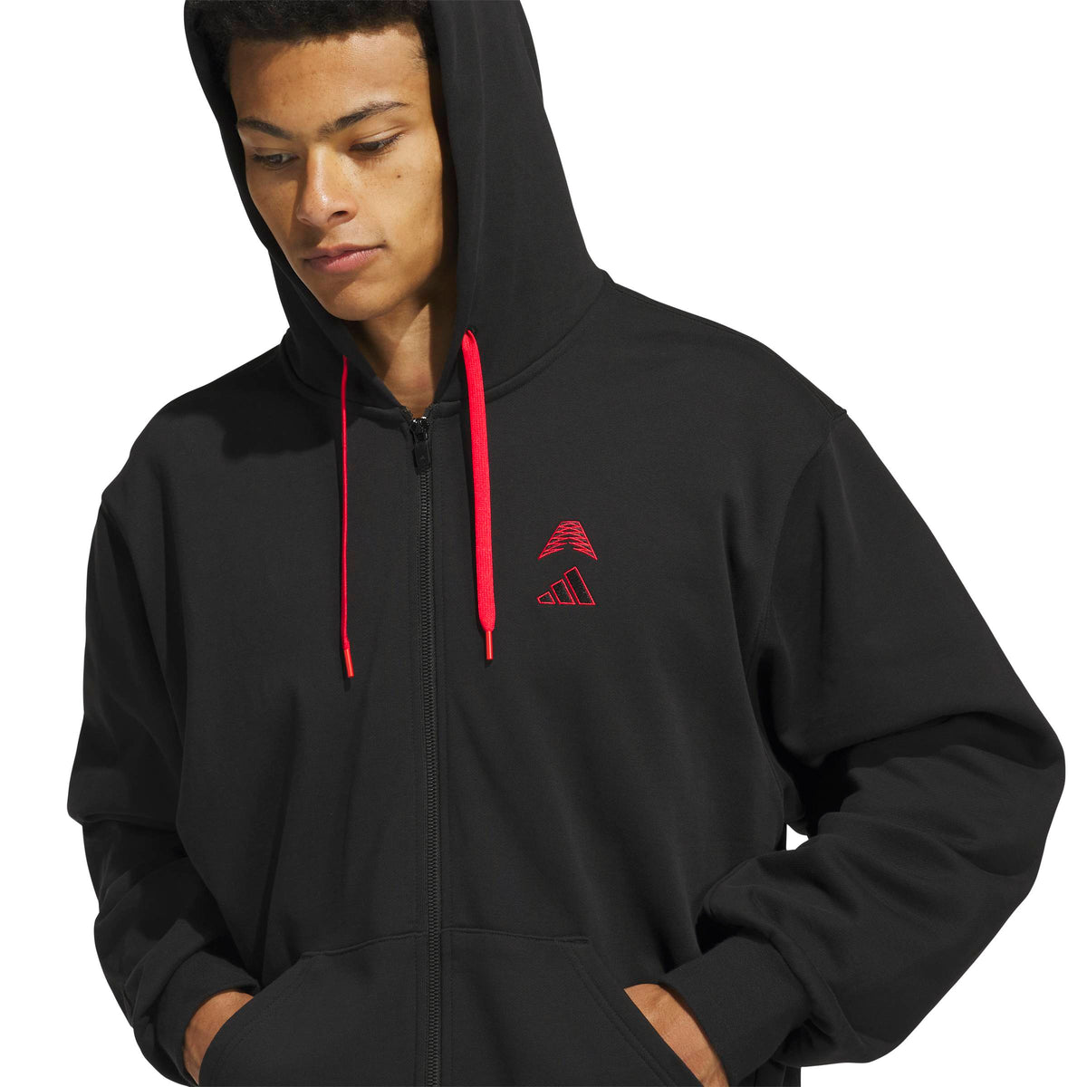 Men's Adidas Anthony Edwards Foundation Full Zip Hoodie