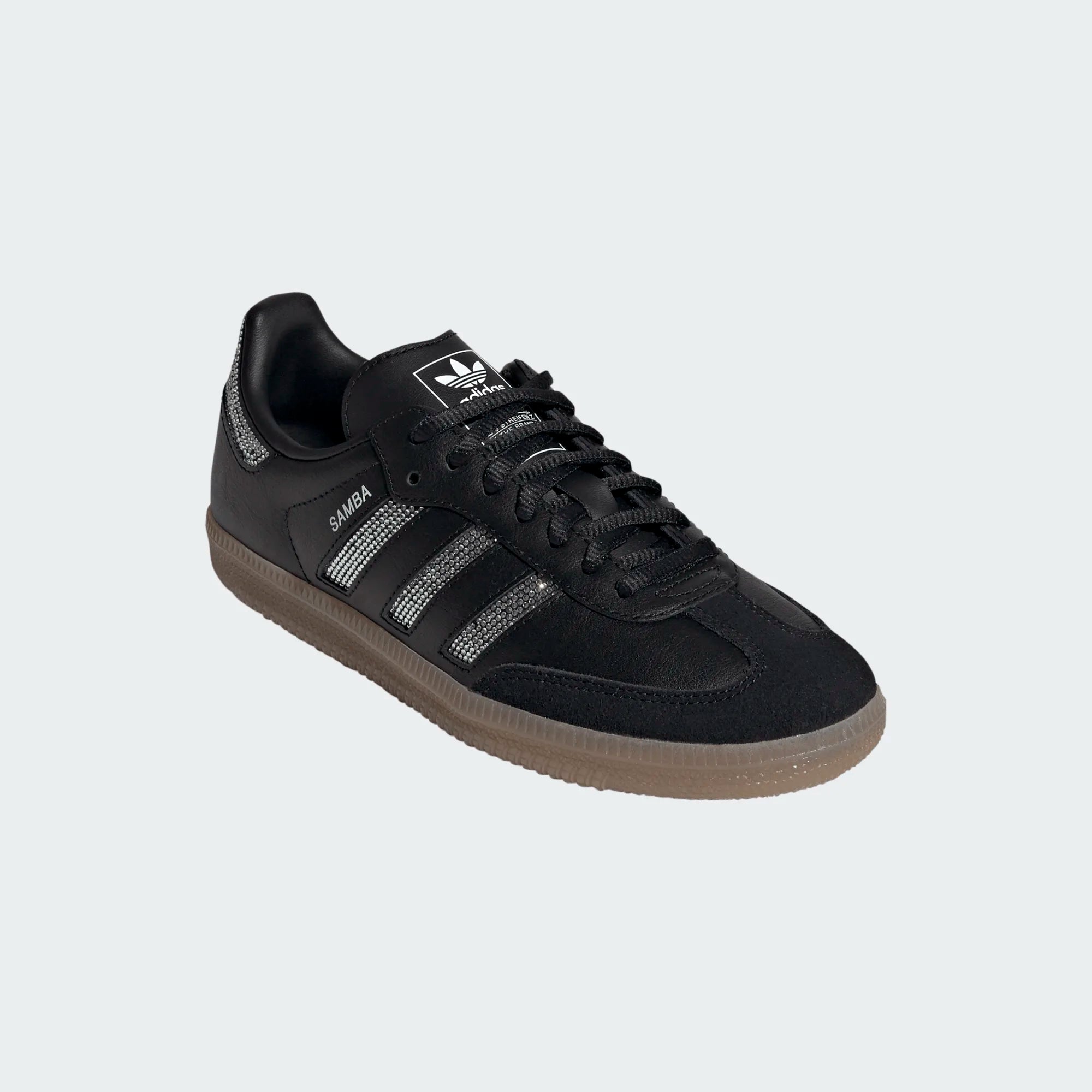 Big Kids' Adidas Samba OG "Rhinestone Black Silver" (Unisex)
