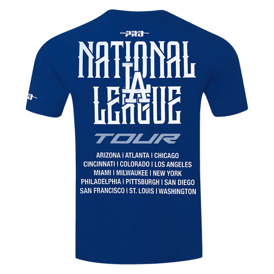 Men's Pro Standard MLB Los Angeles Dodgers City Tour 2.0 Drop Shoulder Tee