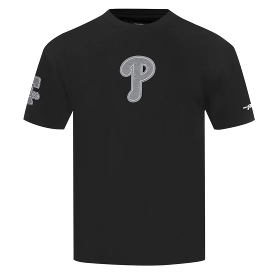 Men's Pro Standard MLB Philadelphia Phillies Reverse French Terry Cotton Jersey Drop Shoulder Tee
