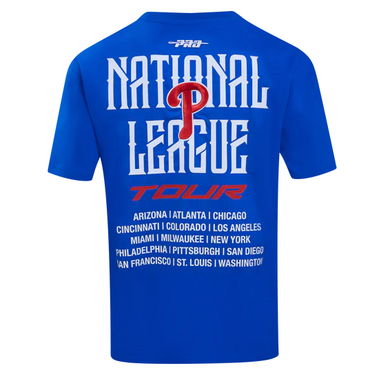 Men's Pro Standard MLB Philadelphia Phillies City Tour 2.0 Drop Shoulder Tee