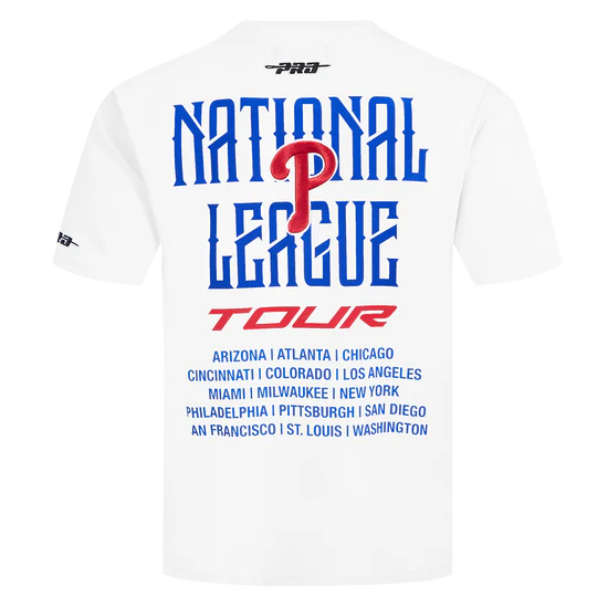 Men's Pro Standard MLB Philadelphia Phillies City Tour 2.0 Drop Shoulder Tee