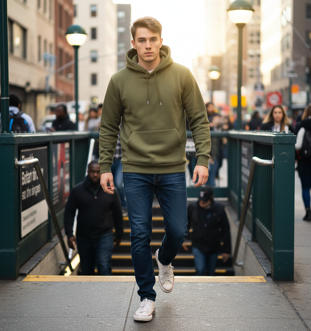 Men's TCI PO Hoodie OG Olive Blk