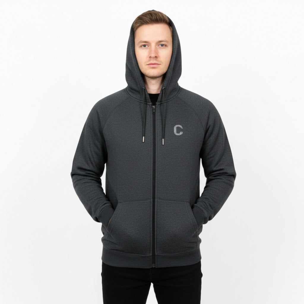 Men's The Closet Inc. Zip Fleece Top (Charcoal)