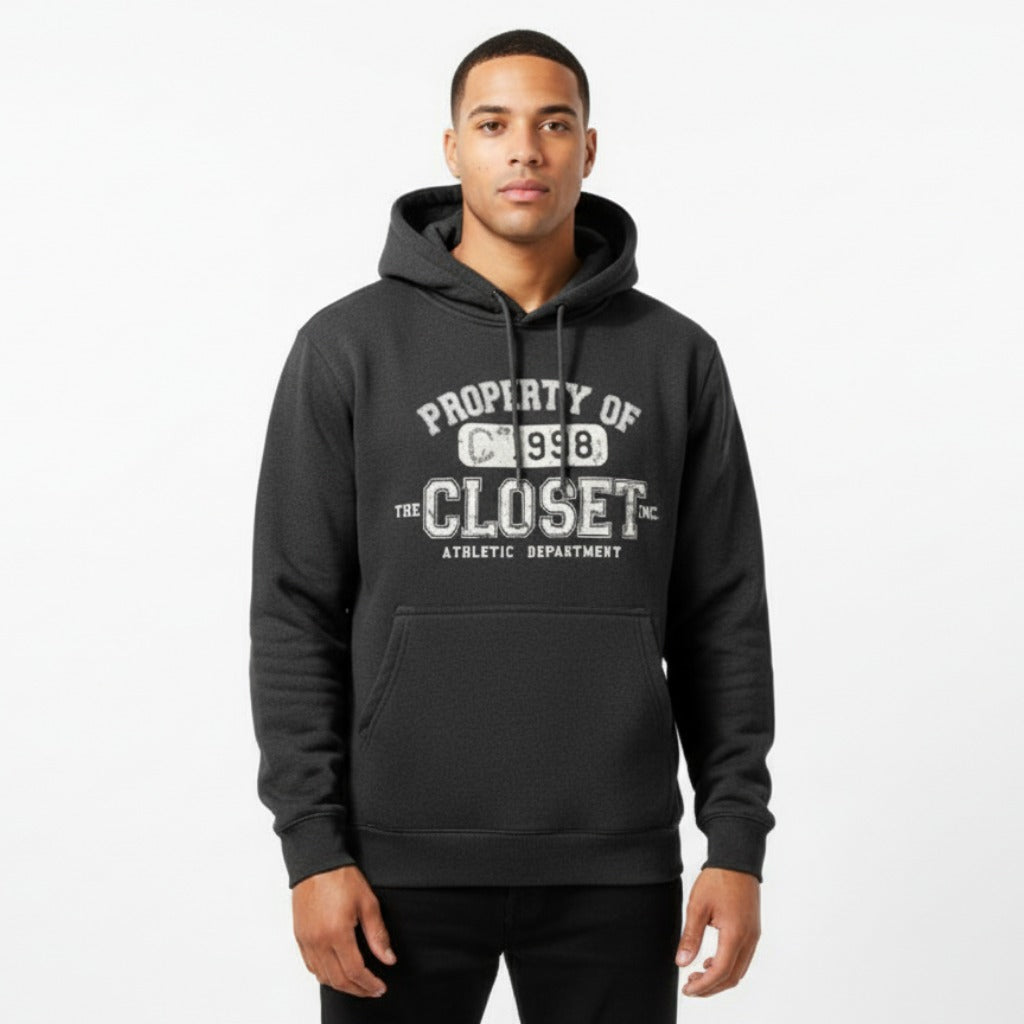 THE CLOSET INC Men's Fleece Pullover CHARCOAL