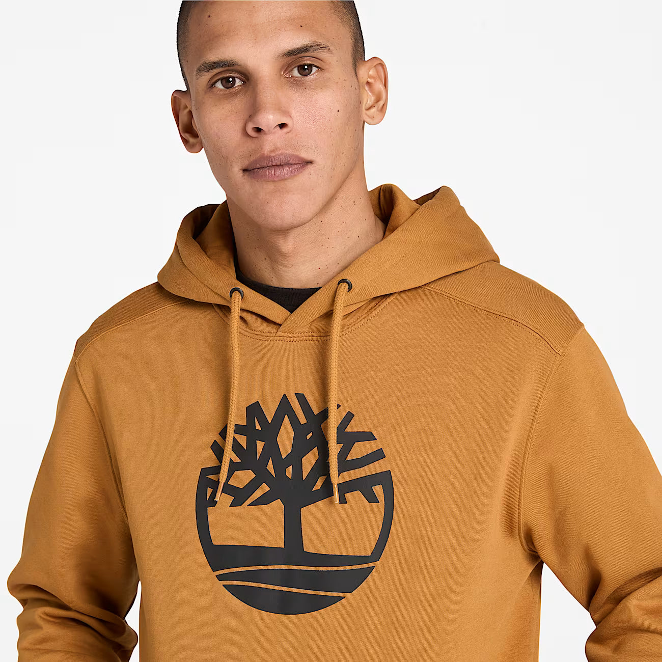 Men's Timberland Kennebec River Tree Logo Hoodie "Wheat Black"