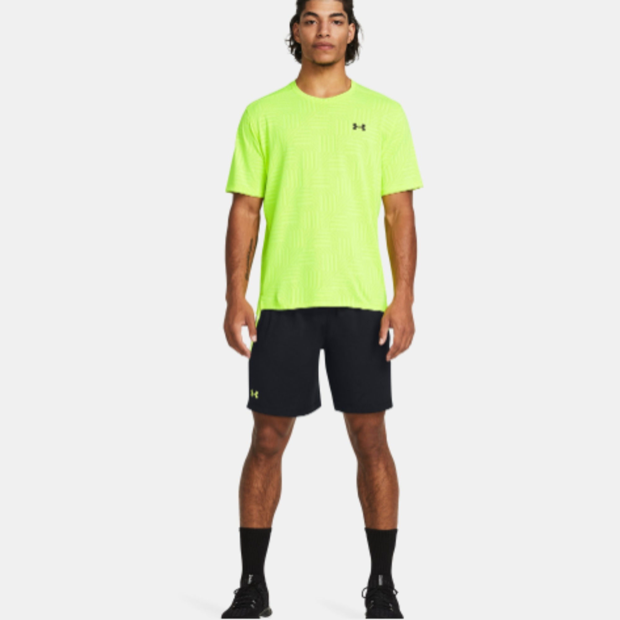 Men's Under Armour Tech™ Vent Shorts "Black High Vis Yellow"