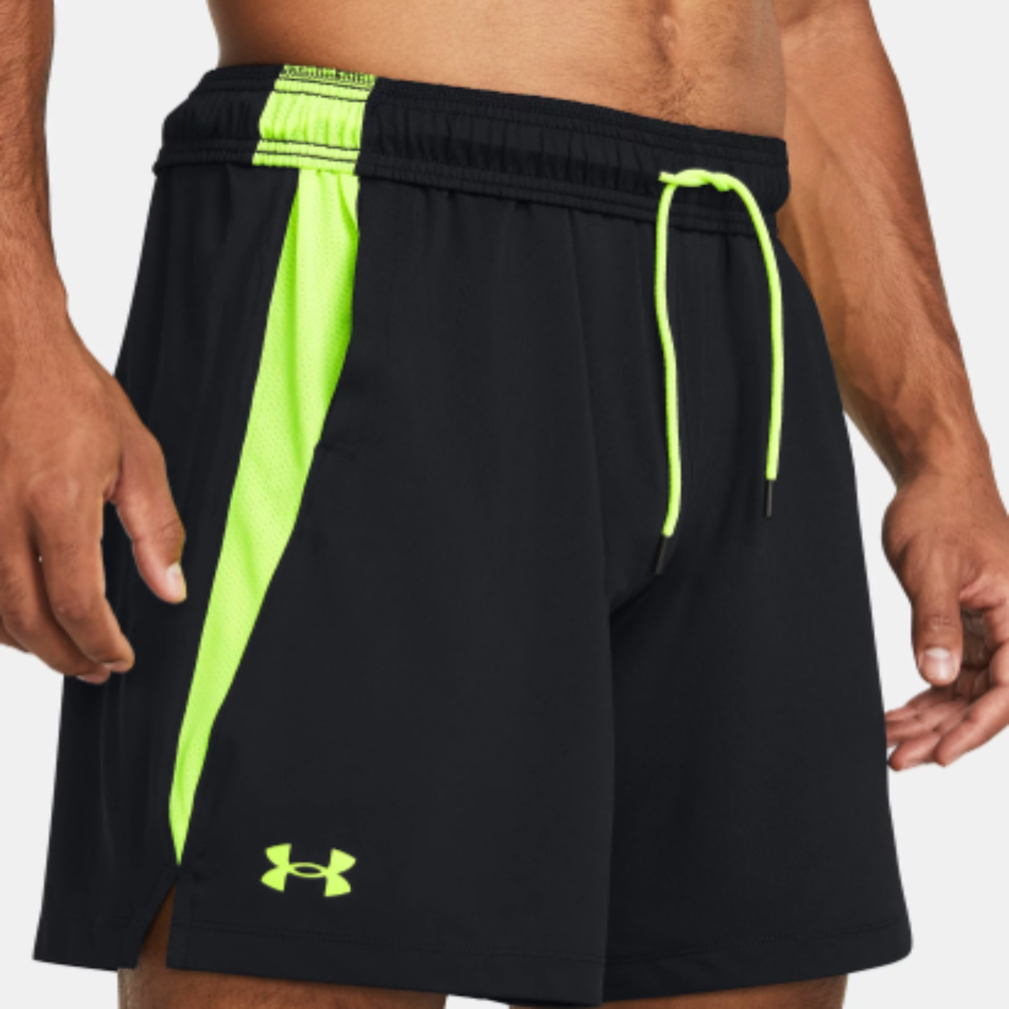 Men's Under Armour Tech™ Vent Shorts "Black High Vis Yellow"