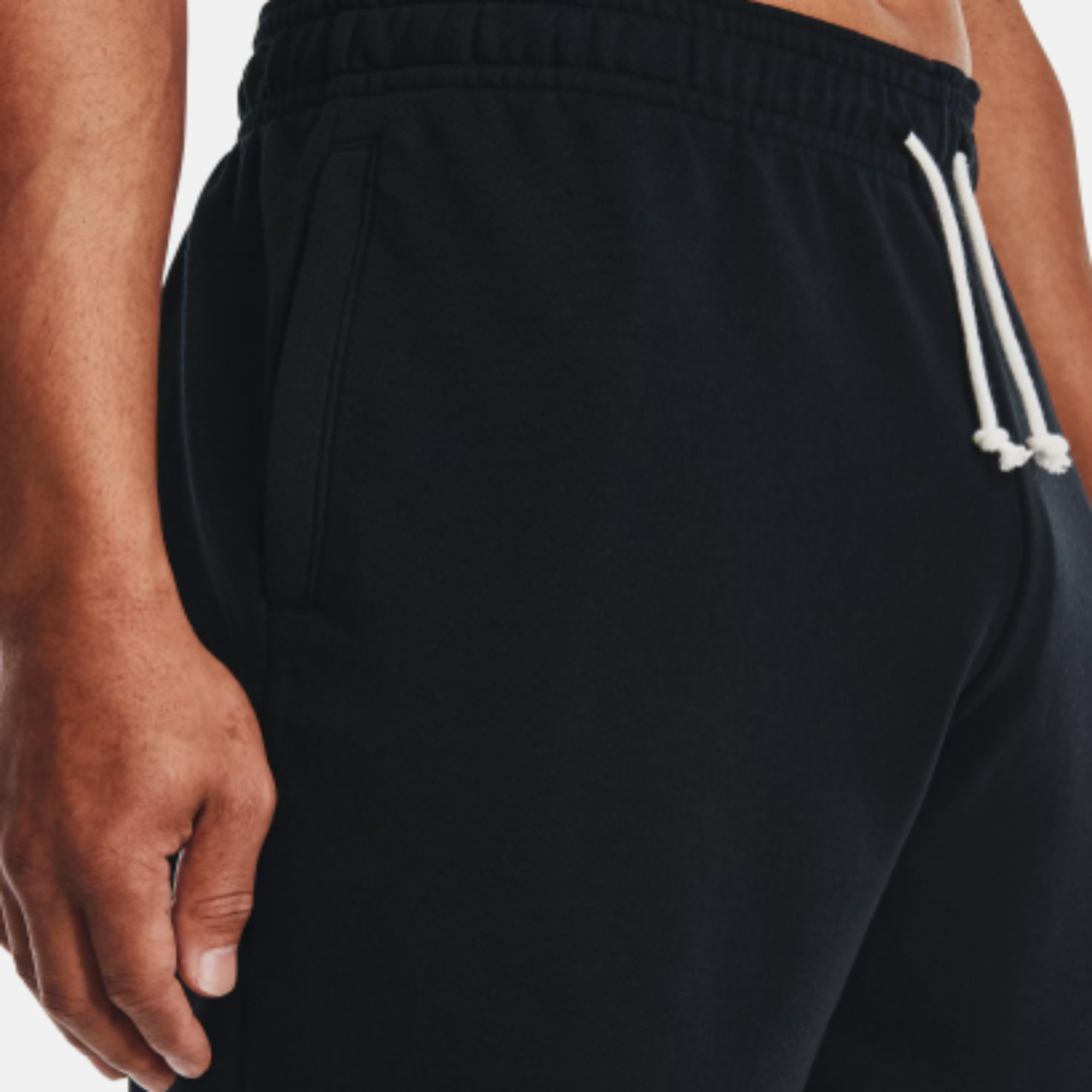 Men's Under Armour Rival Terry Shorts (Black /Onyx White)