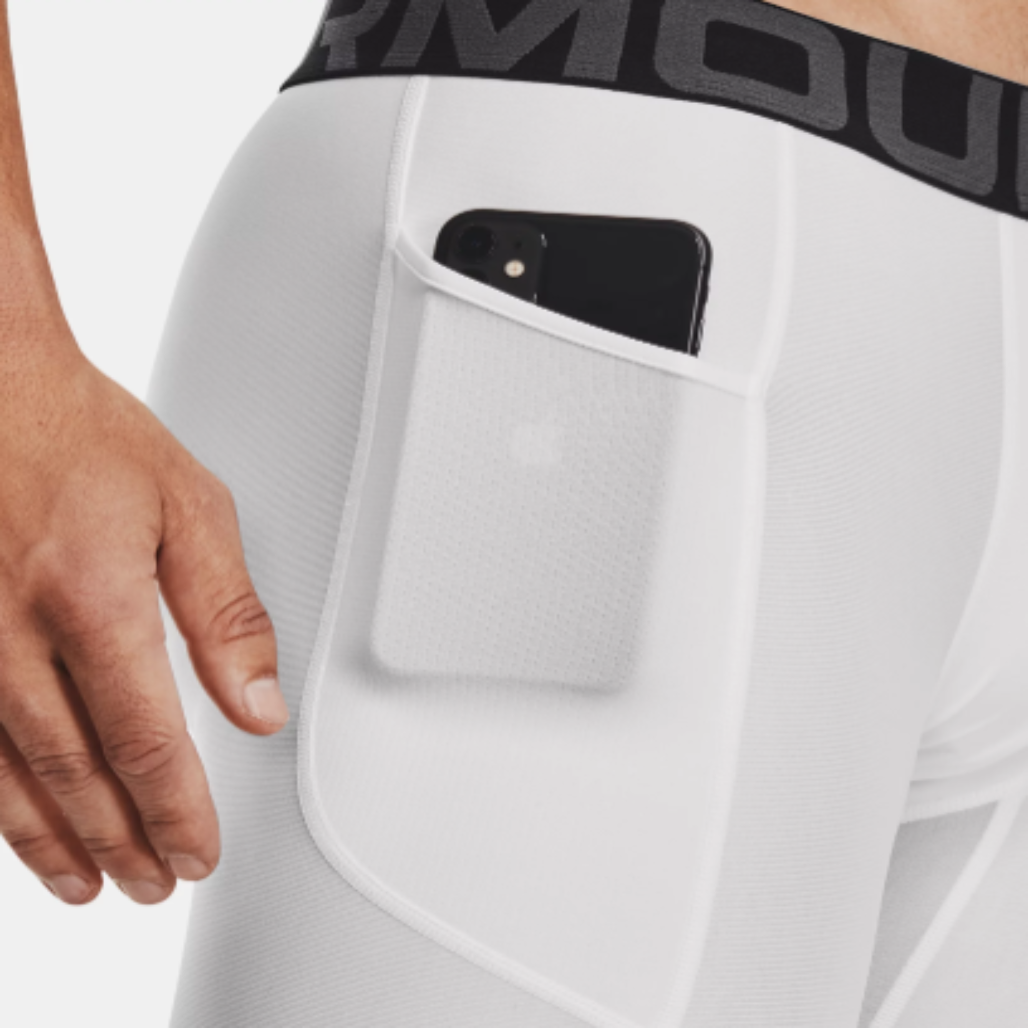 Men's Under Armour HeatGear® Compression Shorts "White/Black"