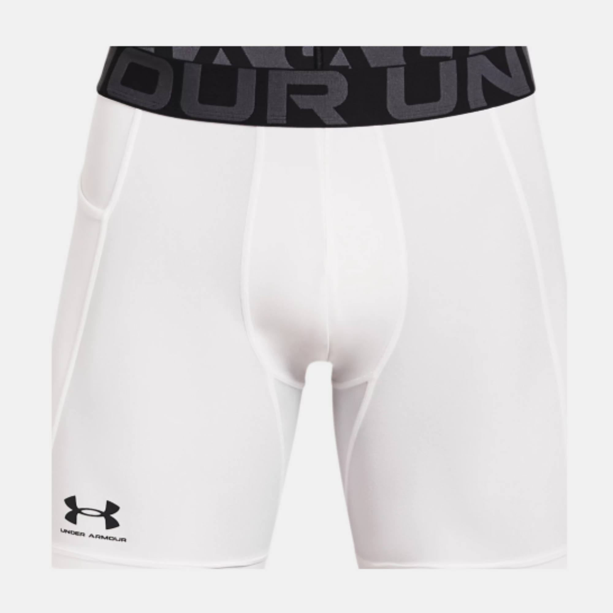 Men's Under Armour HeatGear® Compression Shorts "White/Black"