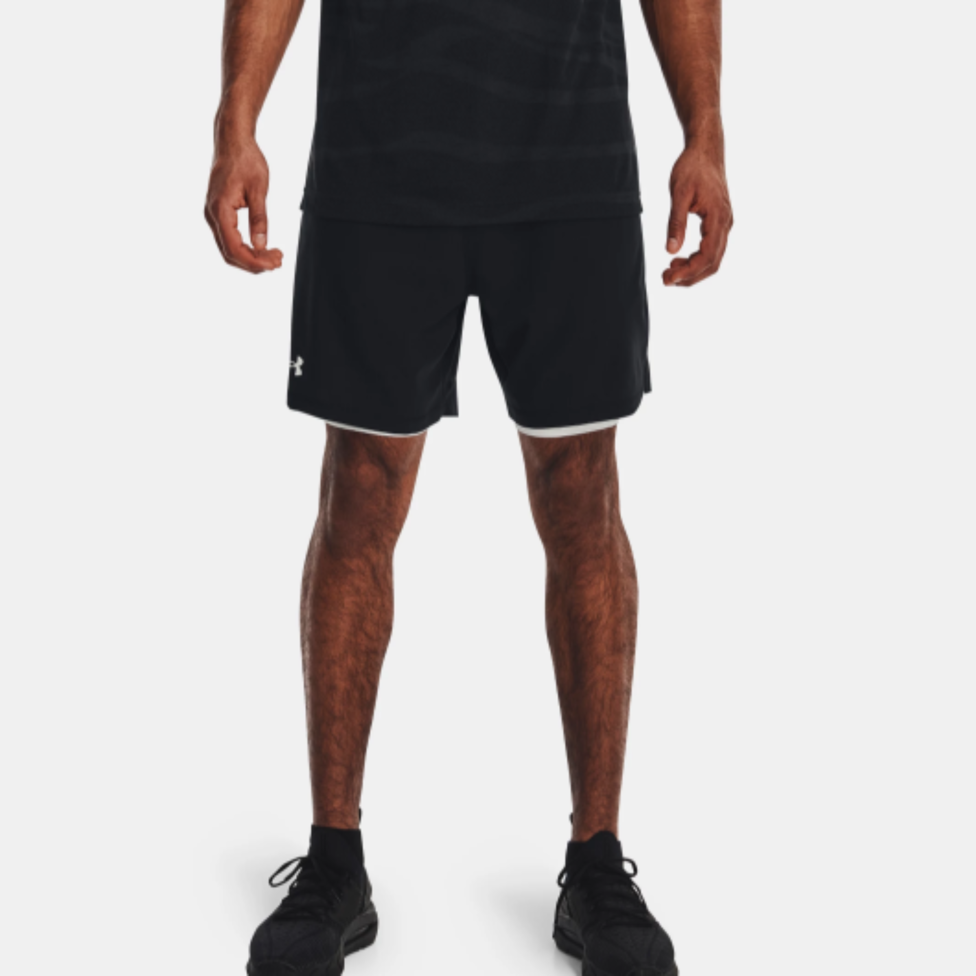 Men's Under Armour Vanish Woven 2-in-1 Shorts "Black White"