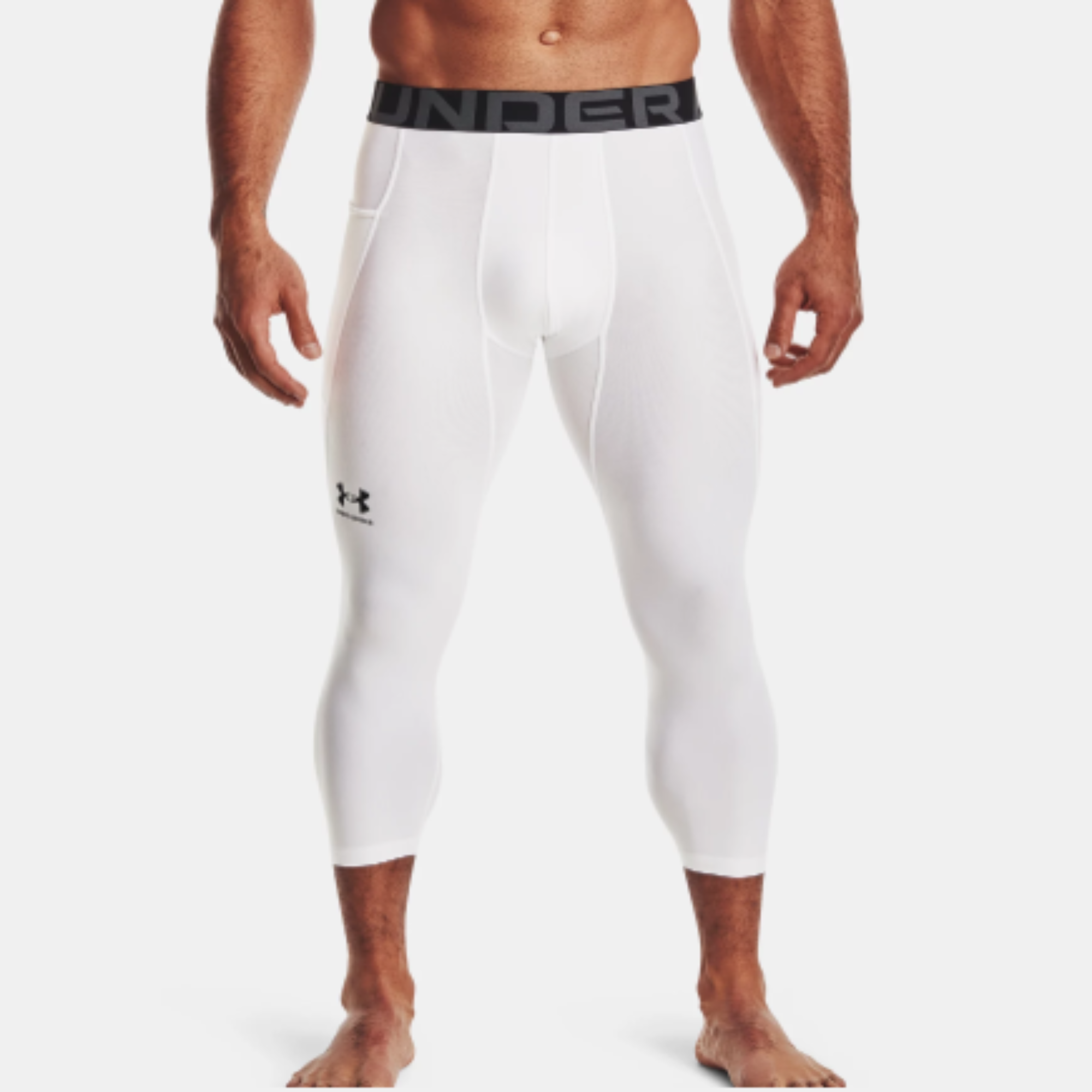 Men's Under Armour HeatGear® ¾ Leggings "White"