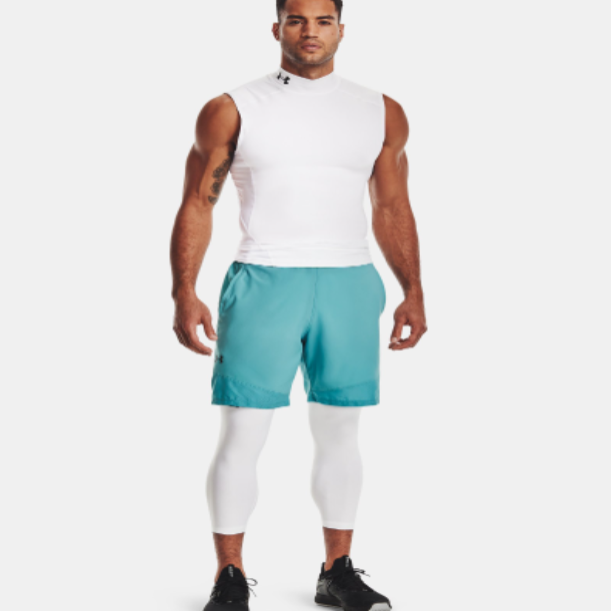 Men's Under Armour HeatGear® ¾ Leggings "White"