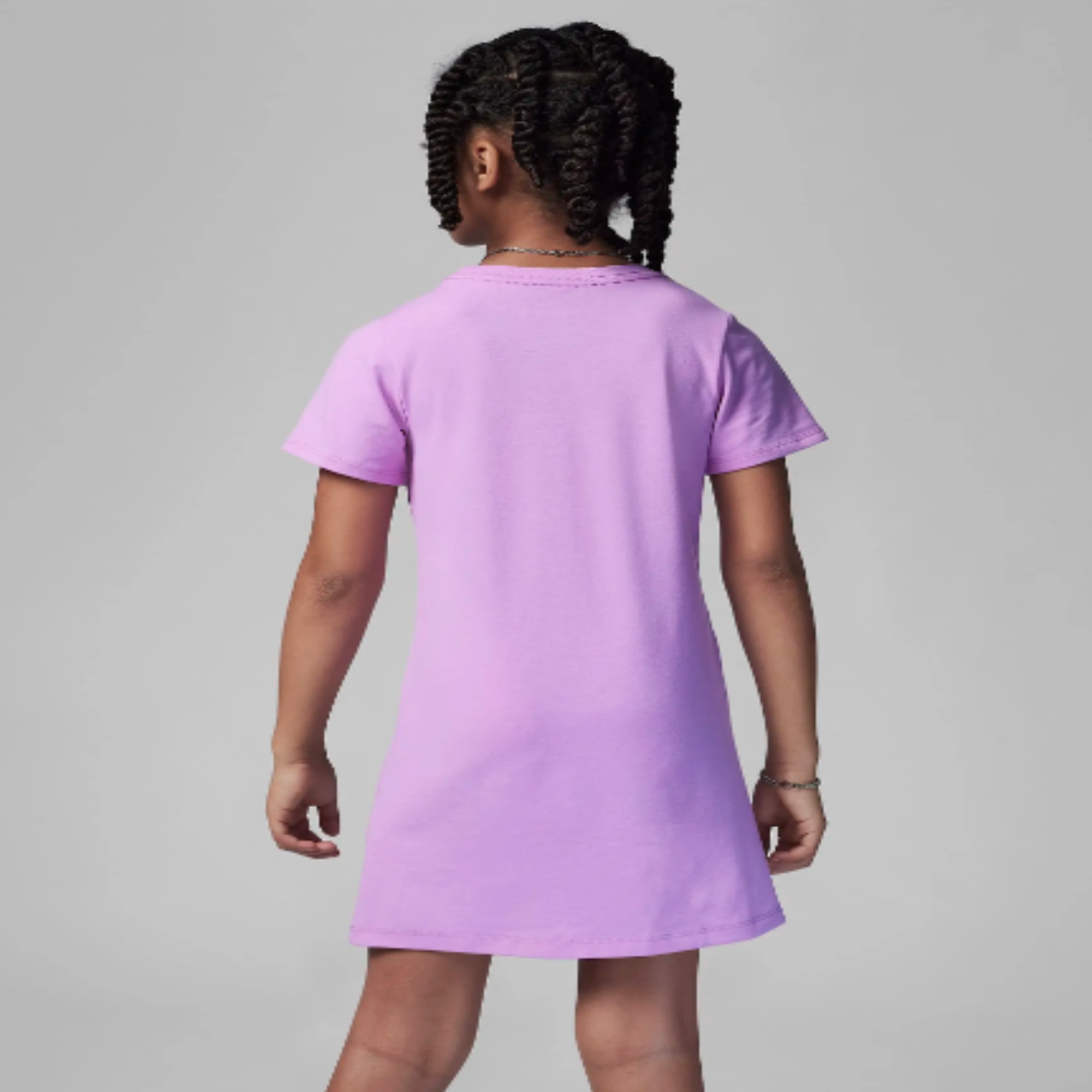 Little Kids' Jordan Essentials Girls T-Shirt Dress "Rush Fuchsia Pink"