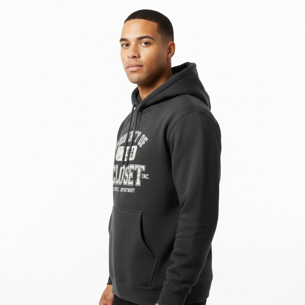 THE CLOSET INC Men's Fleece Pullover CHARCOAL