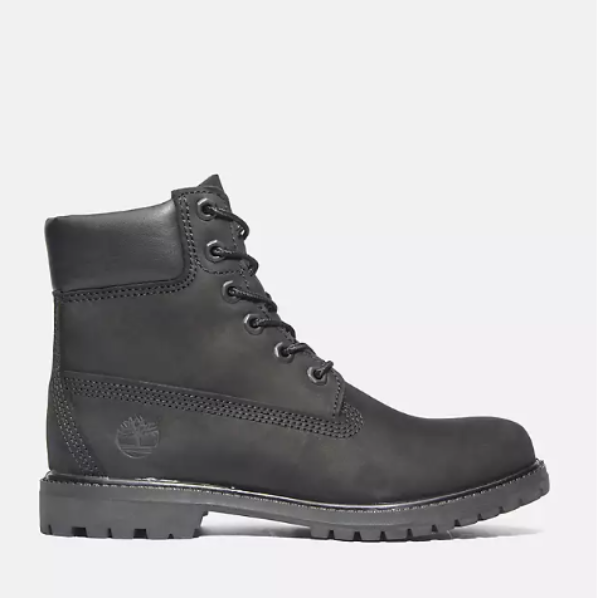 Women's 6 Inch Icon Premium Timberland Boots "Black Nubuck"