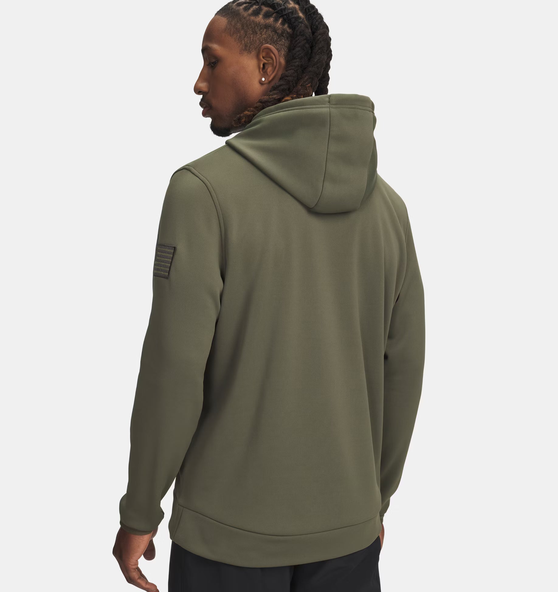 Men's Under Amour Freedom Fleece Emboss Hoodie "Marine OD Green"