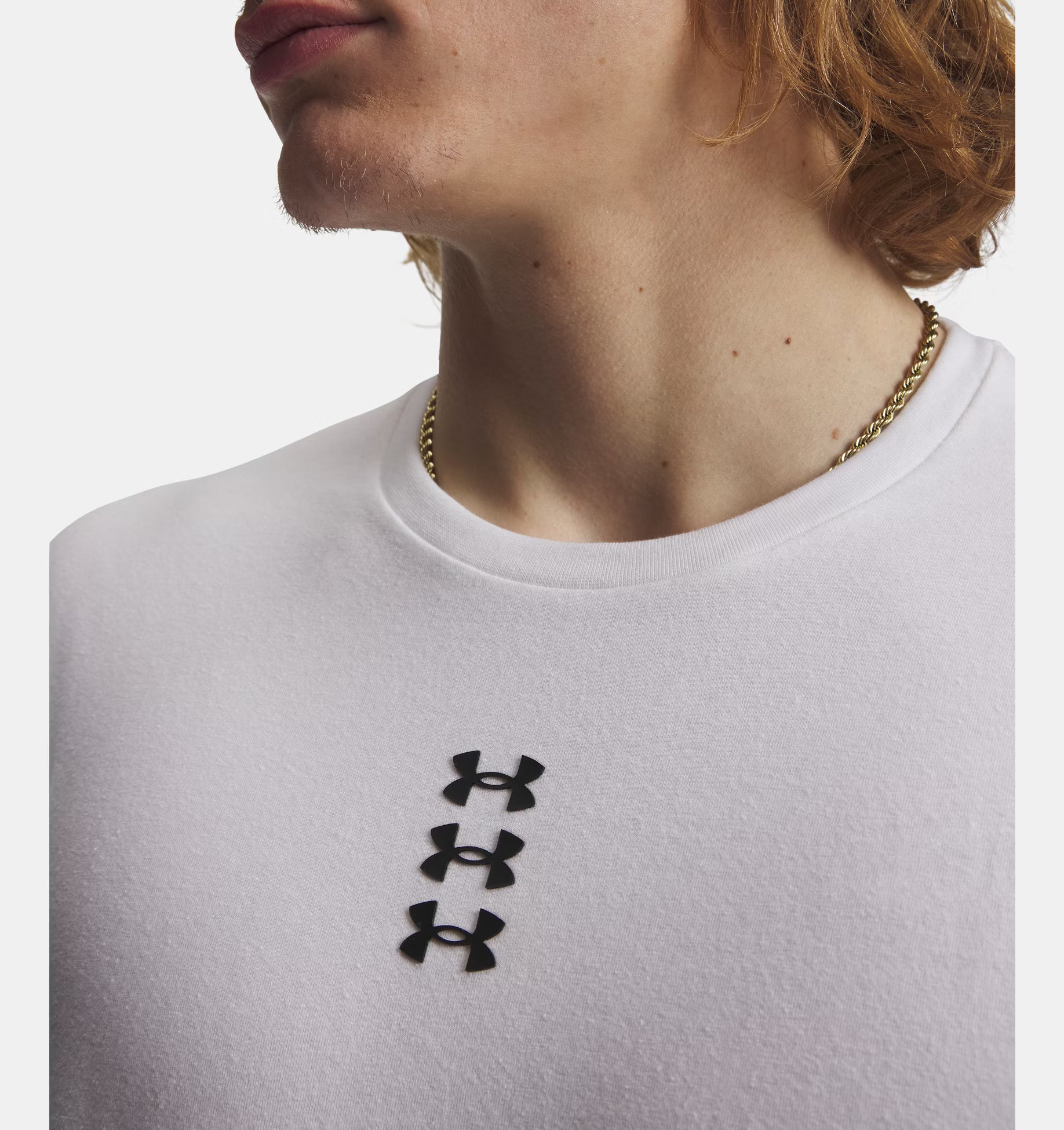 Men's Under Armour Hoops Triple Logo Short Sleeve T-Shirt