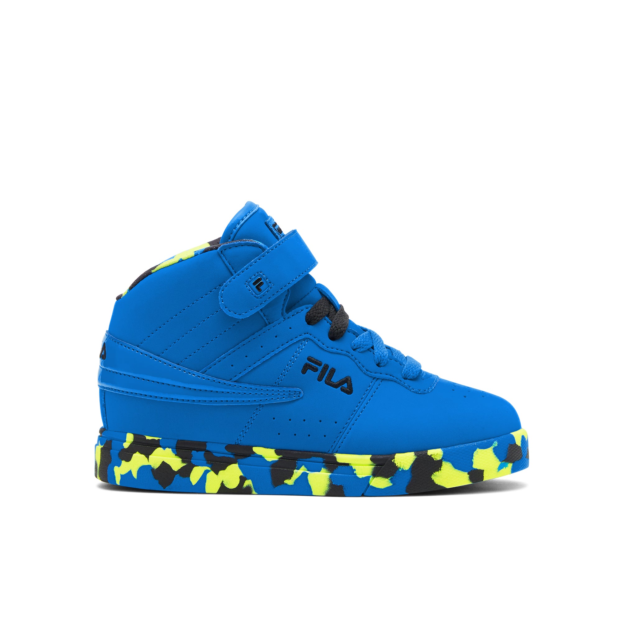 Kid's Fila VULC 13 Mashup "Blue Black/Yellow Camo" (Unisex)