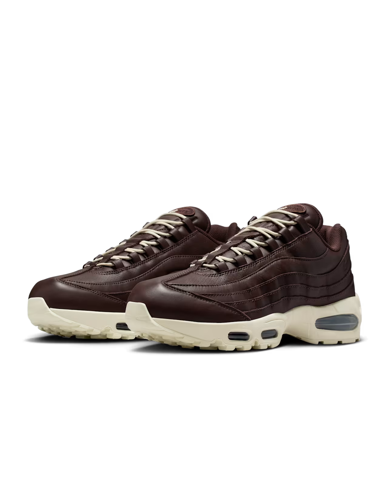 Men's Nike Air Max 95 Big Bubble Leather "Baroque Brown and Black"