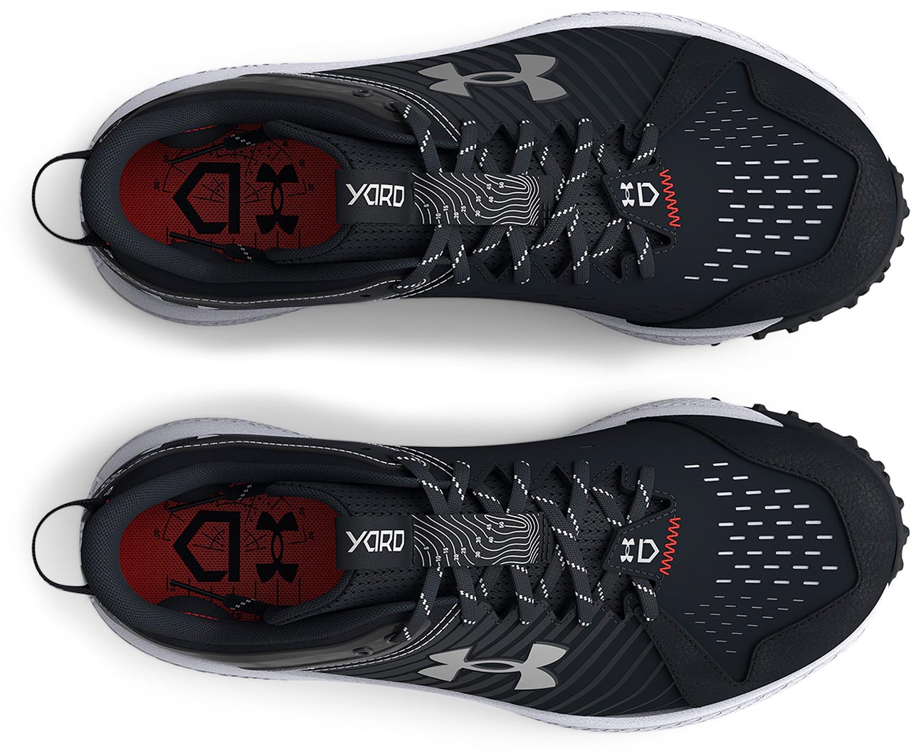 Boys' Under Armour Yard Turf Jr. Cleats "Black White"