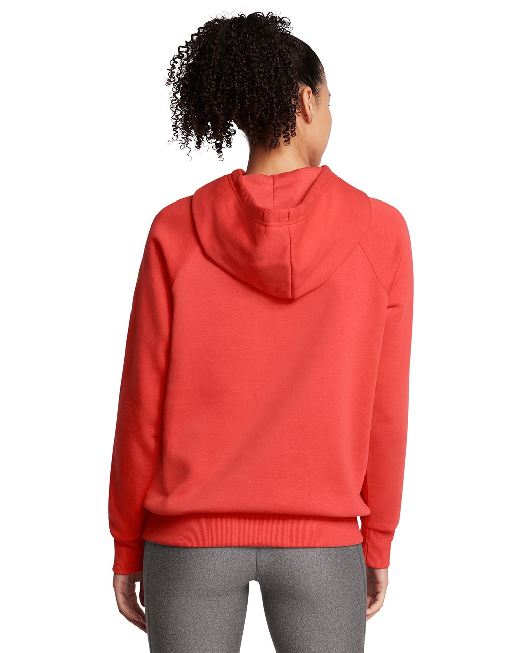 Women's Under Armour Rival Fleece Hoodie "Dark Orange White"