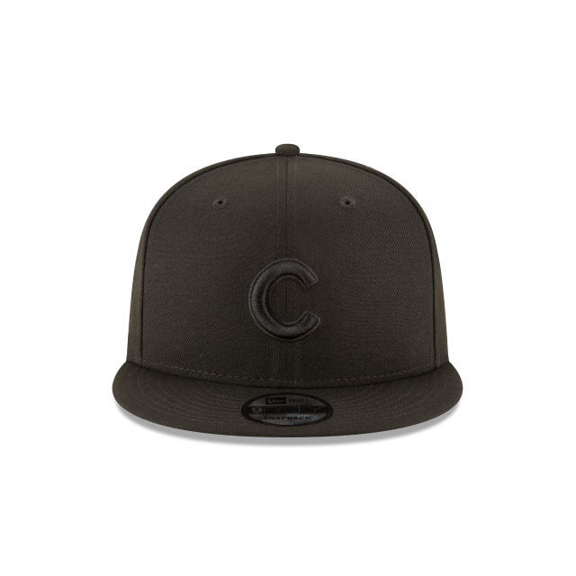 Chicago Cubs New Era Black on Black 9FIFTY Snapback