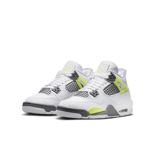 Big Kids' Air Jordan 4 Retro "Light Lemon Twist"