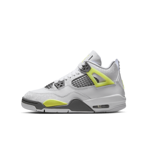 Big Kids' Air Jordan 4 Retro "Light Lemon Twist"