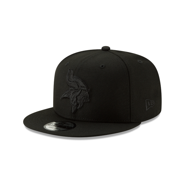 Minnesota Vikings New Era 9Fifty Black & Black Basic Snapback