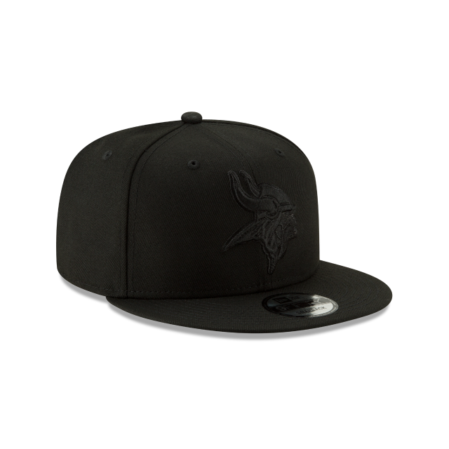 Minnesota Vikings New Era 9Fifty Black & Black Basic Snapback