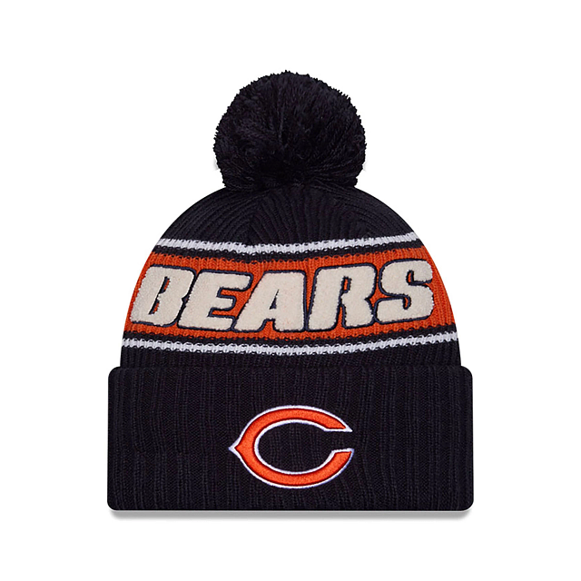 New Era Chicago Bears Sideline Sport Core Classic Cuffed Pom Knit "Unisex"