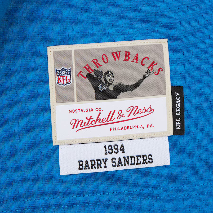 Men's Mitchell And Ness Barry Sanders Detroit Lions 1994 Legacy Jersey