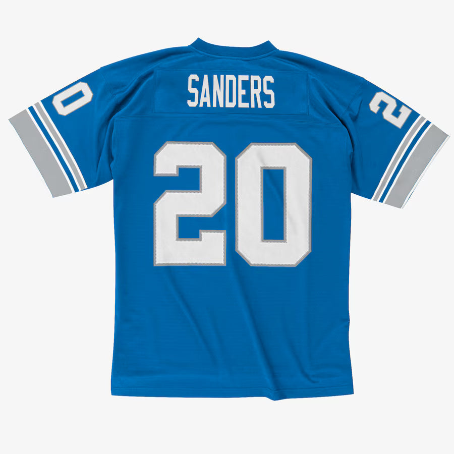 Men's Mitchell And Ness Barry Sanders Blue Detroit Lions 1996 Legacy Jersey