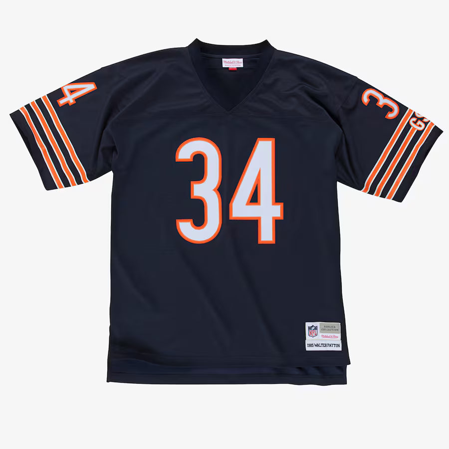 Men's Mitchell And Ness Walter Payton Navy Chicago Bears 1985 Legacy Player Jersey