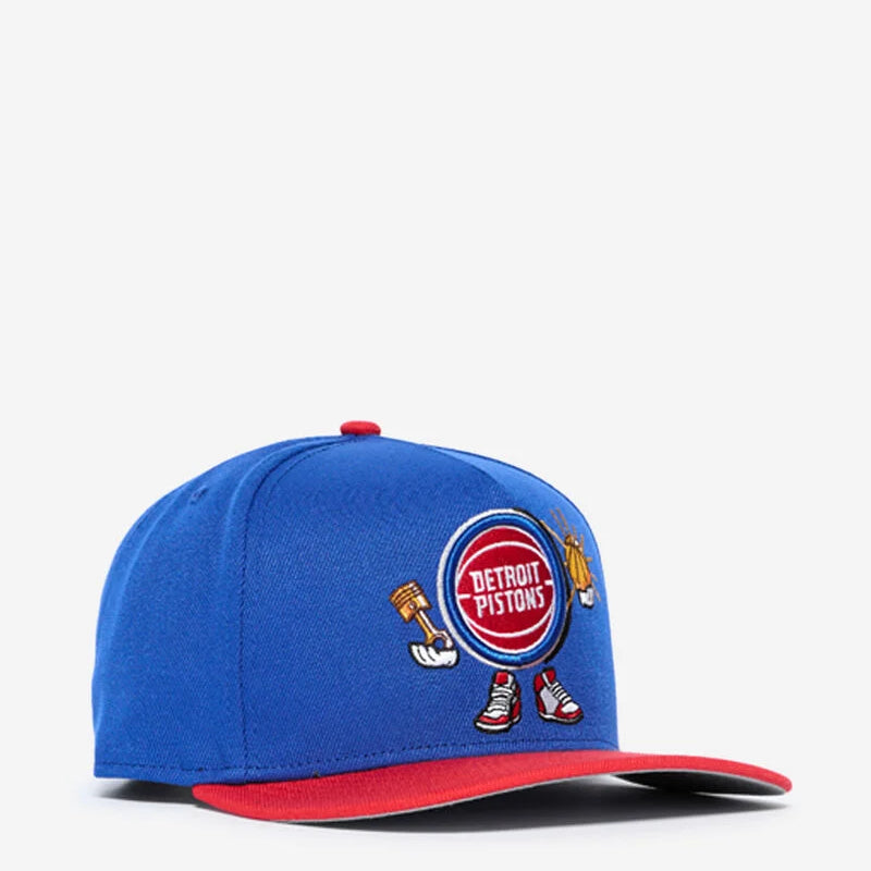 New Era NBA 9Fifty Detroit Pistons Cartoon A-Frame Snapback Hat