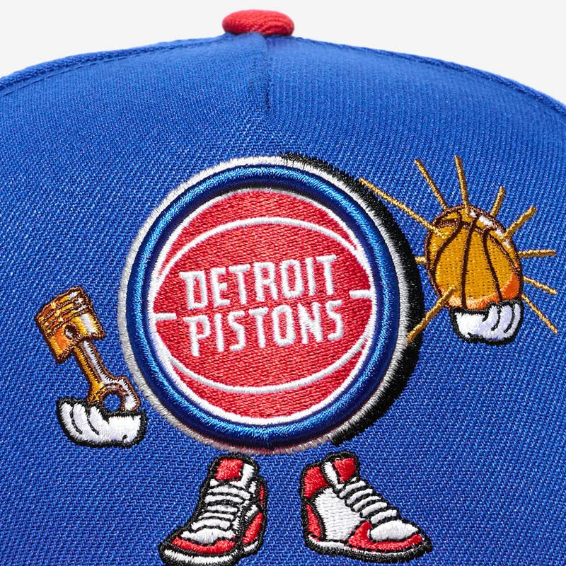 New Era NBA 9Fifty Detroit Pistons Cartoon A-Frame Snapback Hat